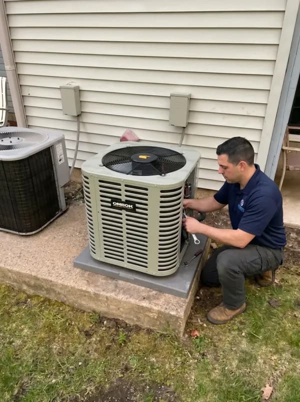 AC condenser install