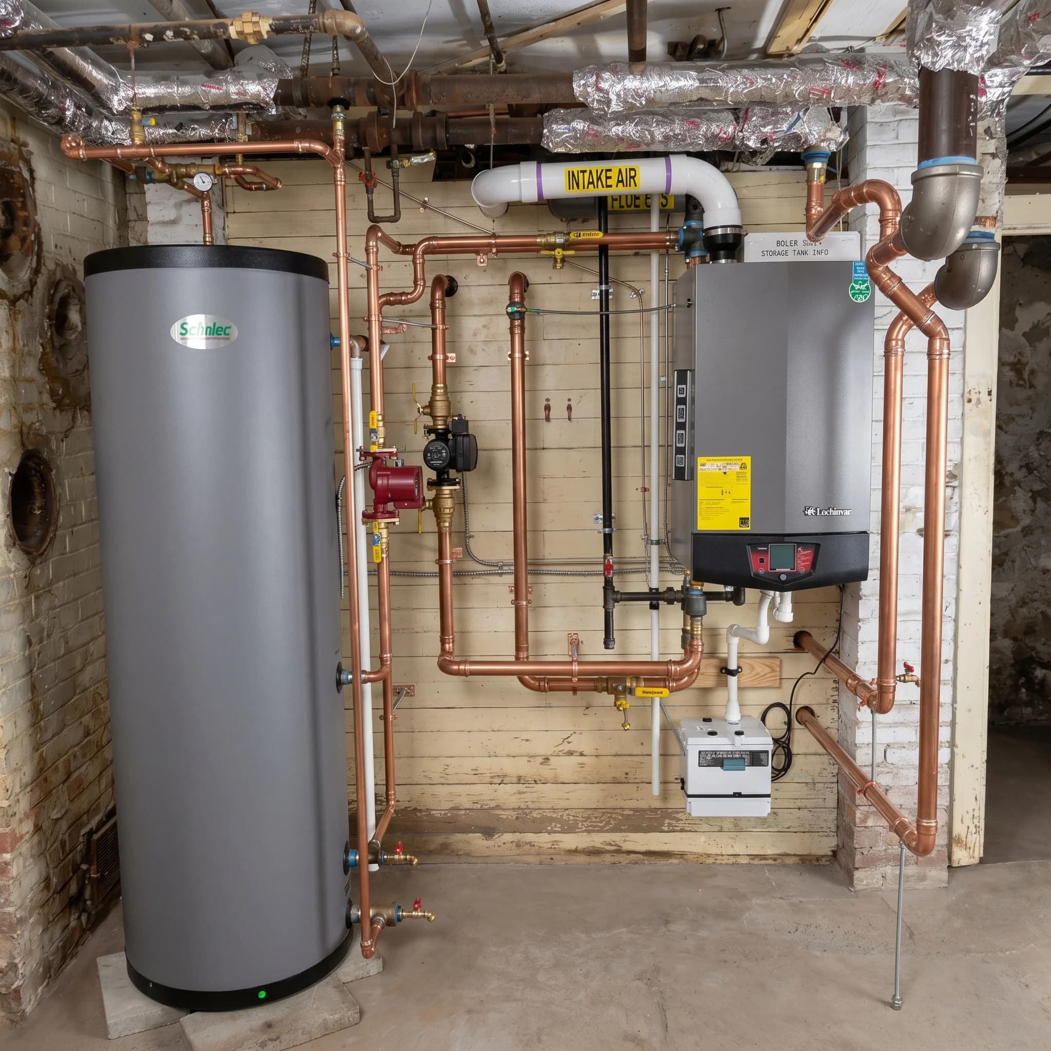 After — Boiler installation