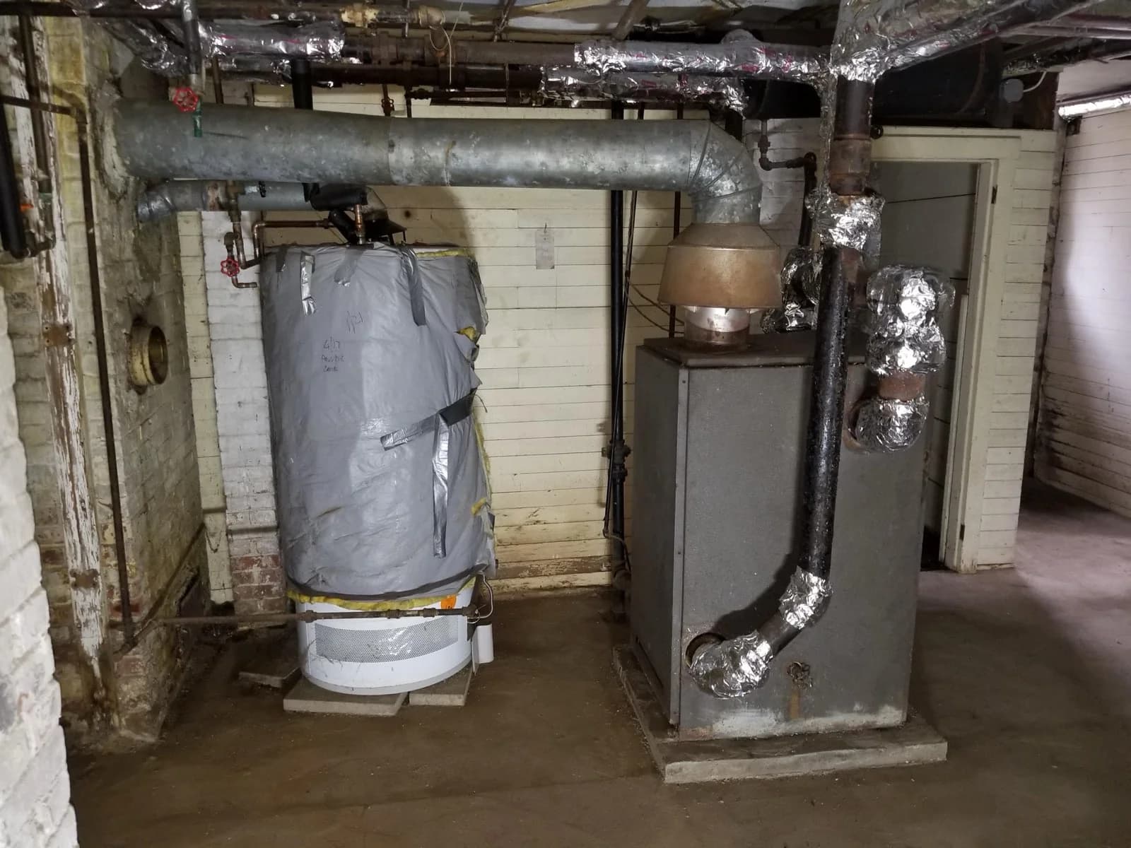 Before — Boiler installation